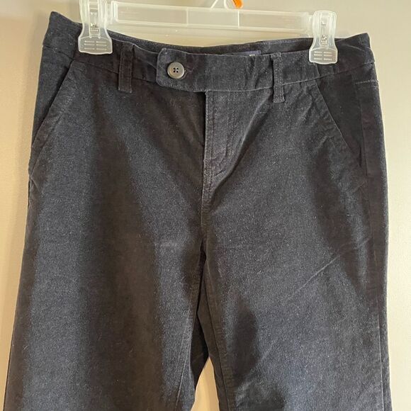 GAP Black Velvet Mid Rise Pant | SZ 4 - Picture 6 of 8
